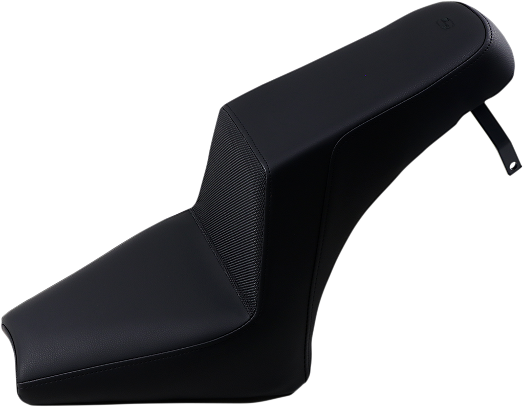 SADDLEMEN Gripper Step-Up Seats - Step-Up Seat / Gripper / Black / with Backrest / FXD '96-'03 0803-0771