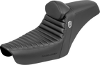 SADDLEMEN Gripper Step-Up Seats - Step-Up Seat / Gripper / Black / with Backrest / FXD '96-'03 0803-0772