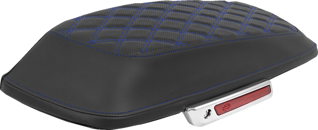 SADDLEMEN Lattice Stitched Saddlebag Lid Covers - Saddlebag Lid Covers / Lattice / White Stitch / FLH/FLT '23-'25 3501-2318