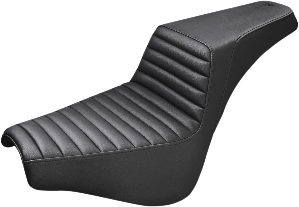 SADDLEMEN Step-Up Seat — Front Tuck-n-Roll - Step-Up Seat / Front Tuck-n-Roll / Black / FX '18-'24 0802-0961