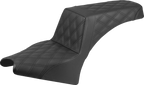 SADDLEMEN Step-Up Seat — Lattice Stitched - Step-Up Seat / Lattice Stitch / Black / Indian Scout '25 0810-2442