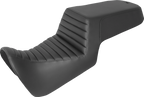 SADDLEMEN Step-Up Seat — Rear Smooth/Front Tuck-n-Roll - Step-Up Seat / Front Tuck-n-Roll/Rear Smooth / Black 0810-2372