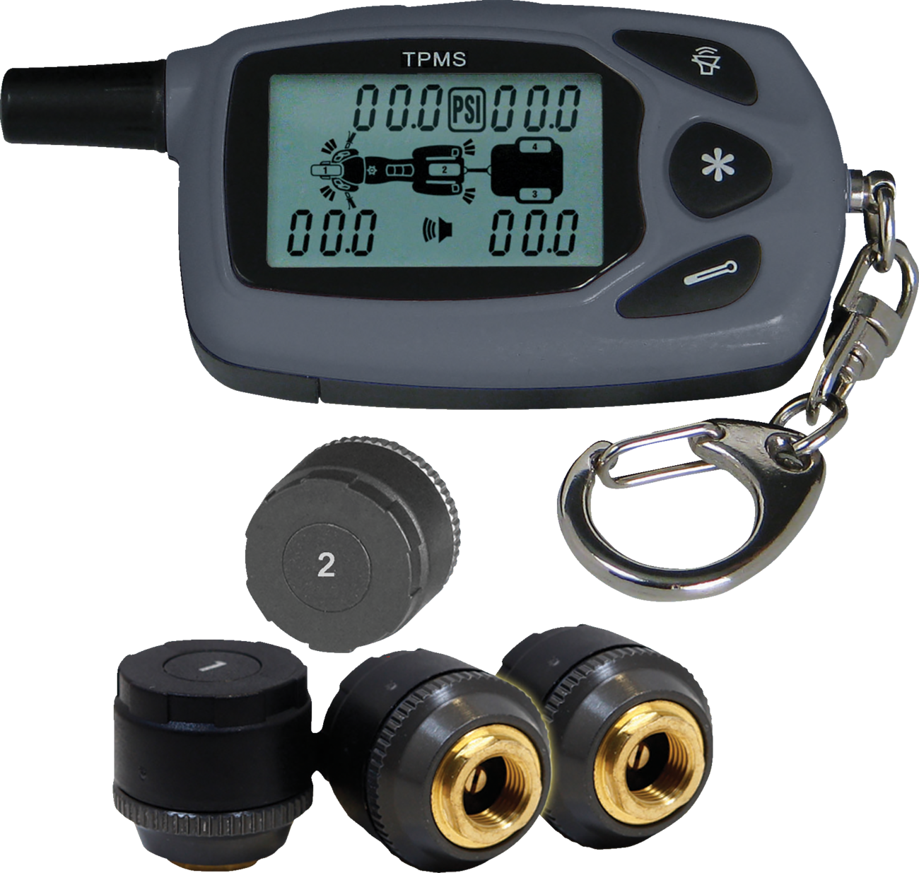 SHOW CHROME Bike Plus Trailer Tire Pressure Monitor System - Bike and Trailer Tire Pressure Monitor System 3810-0133