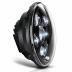 Eagle Lights 7" LED Headlight Kit for Harley Davidson and Indian Motorcycles - Generation III / Black