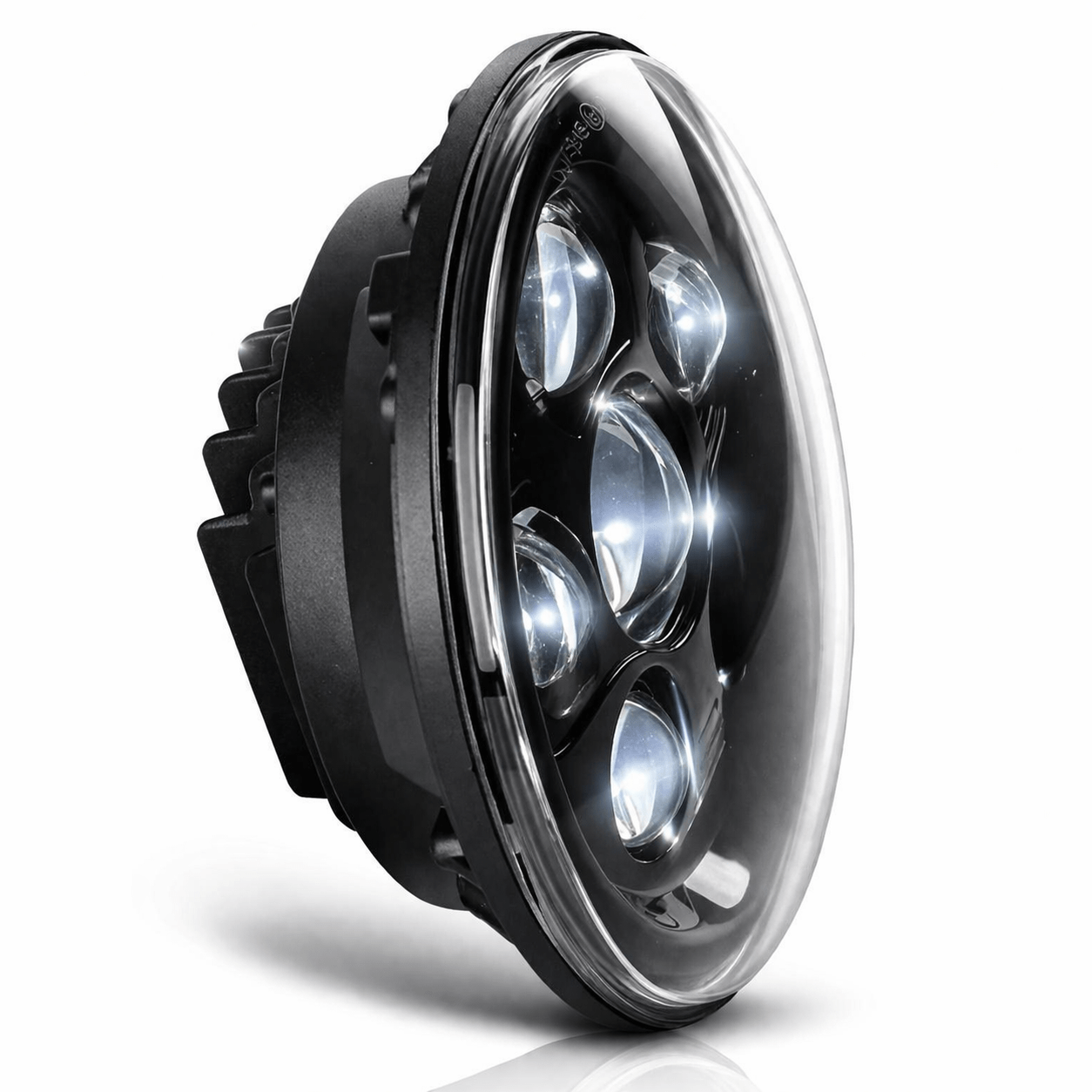 Eagle Lights 7" LED Headlight Kit for Harley Davidson and Indian Motorcycles - Generation III / Black