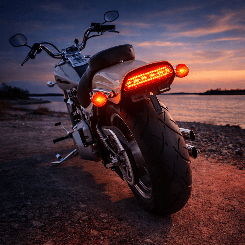 Eagle Lights Bobtail Tri-Bar LED Tail Light For Harley-Davidson® '06 - Current Softail FXST, FXSTB, FXSTC, FXSTS and FLSTSB