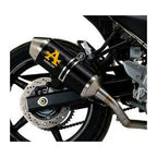 71846AON Arrow Race-Tech Exhaust, Aluminum Dark for Suzuki SV650 2016-2024