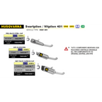 72631ak Arrow Husqvarna Svartpilen 401 2020-2024 Homologated Aluminum Indy Race Exhaust With Welded Link Pipe