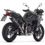 72653AKN Arrow Indy Race Evo Slip-on Exhaust, Aluminum Dark for BMW F900GS & Adv 24-25