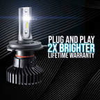 Eagle Lights Infinity Beam LED H7 Headlight Bulb for Honda Motorcycles