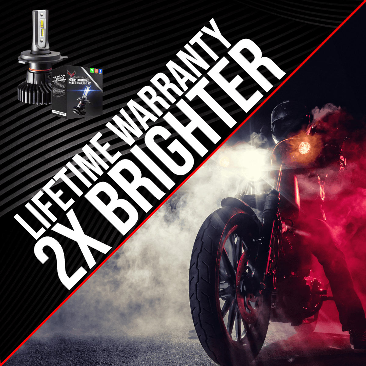 Eagle Lights Infinity Beam H7 LED Headlight Bulb for Kawasaki Motorcycles
