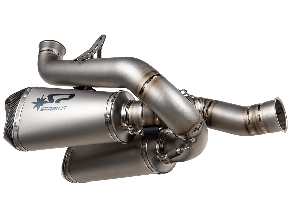 Spark Ducati Streetfighter V4 S/R "Double Konix Evo" Titanium Semi-Full Exhaust System (Carbon) (2025-2026)