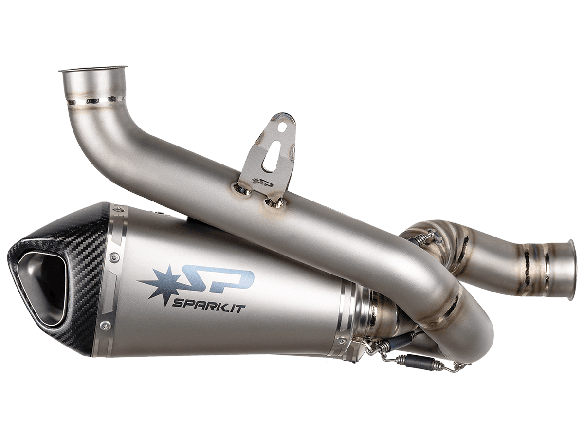 Spark Ducati Streetfighter V4 S/R "Double Konix Evo" Titanium Semi-Full Exhaust System (Carbon) (2025-2026)