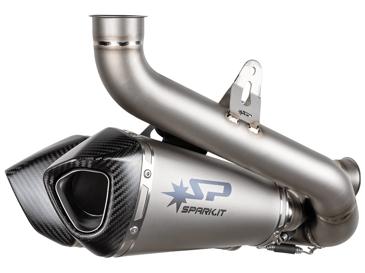 Spark Ducati Streetfighter V4 S/R "Double Konix Evo" Titanium Semi-Full Exhaust System (Carbon) (2025-2026)