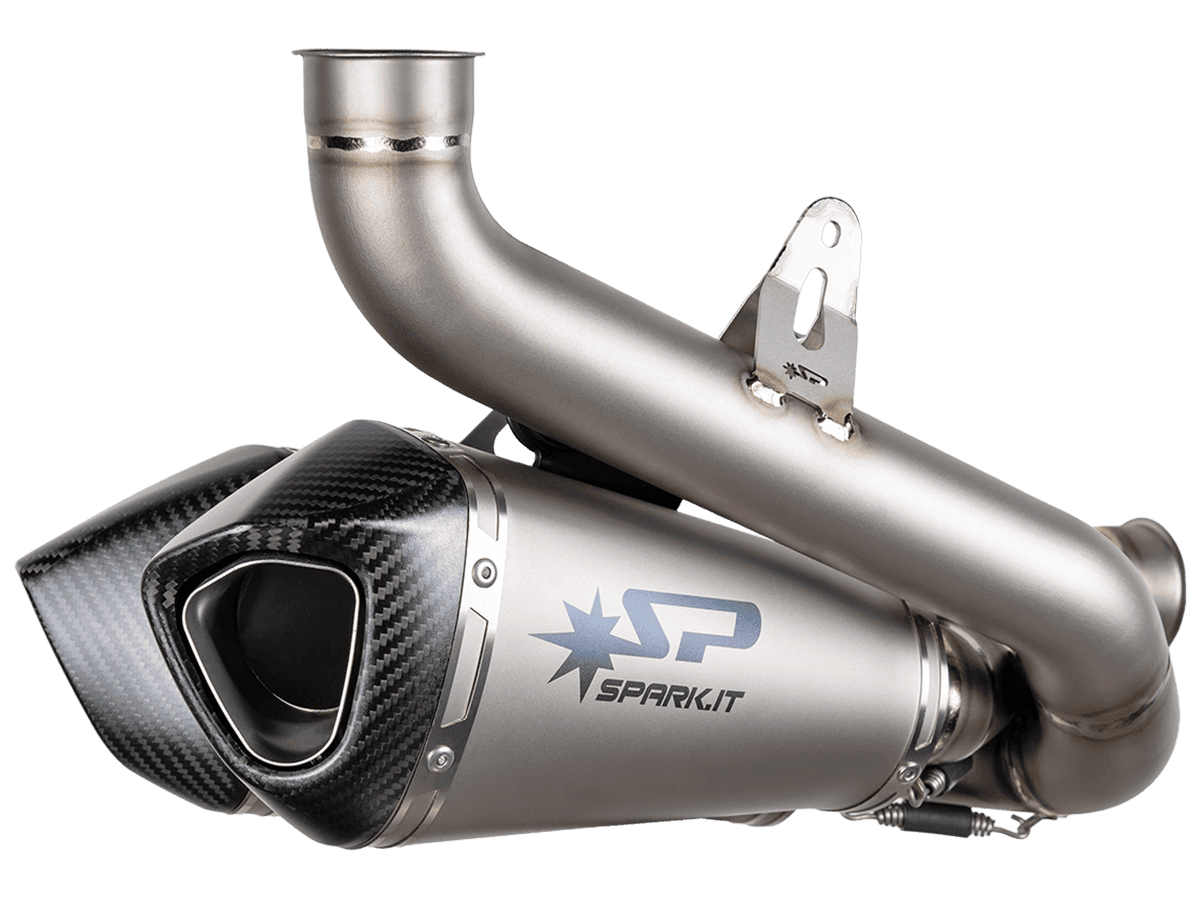 Spark Ducati Panigale V4 S/R "Double Konix Evo" Titanium Semi-Full Exhaust System (Carbon) (2025-2026)