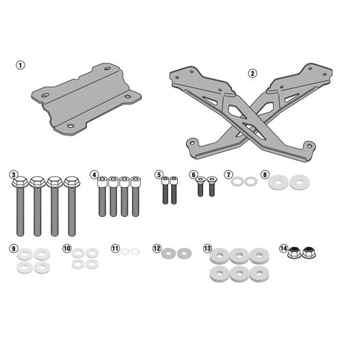 GIVI SR2122 Specific Rear Rack for Yamaha Fj 09