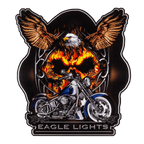 Eagle Lights "Flaming Eagle" Sticker / Decal