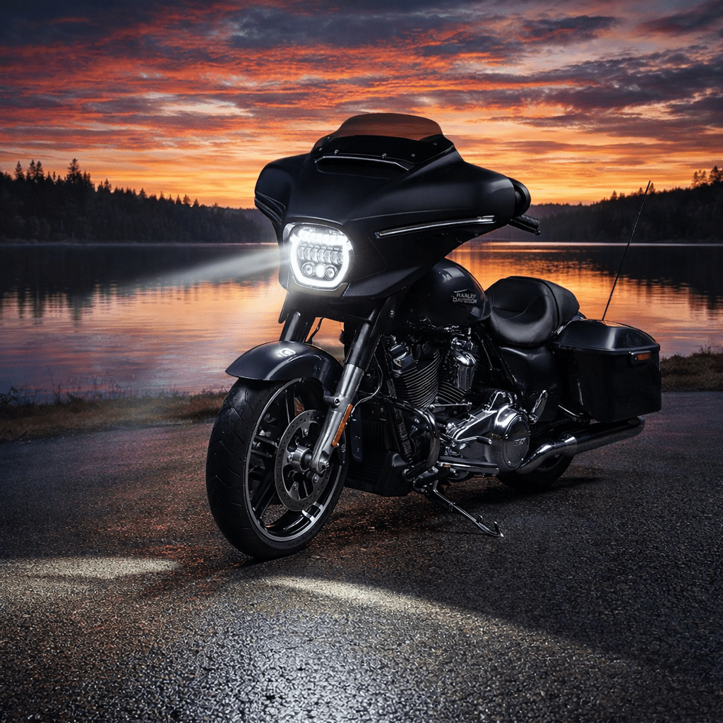 Eagle Lights LED Headlight Kit for 2023 - 2026 Harley-Davidson® Street Glide with Halo Ring