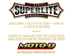 Superlite Ducati Panigale V2 Chain & Sprocket Kit (SingleArm Rear) (Quick Change w/ Race Carrier + Flange Cover)