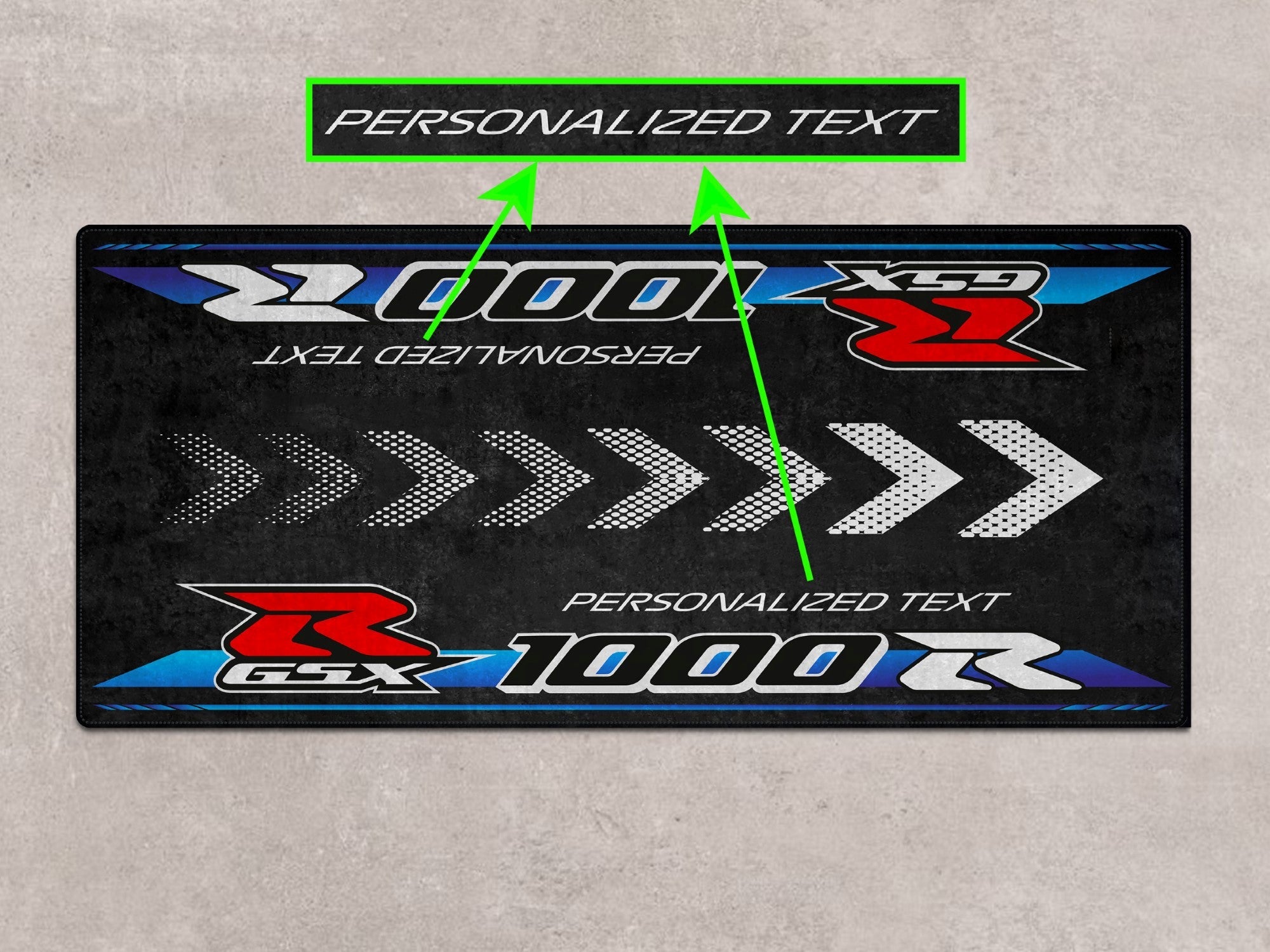 MPM Motorcycle Mat for Suzuki Motorsport GSX - R1000R 2023 Motorcycle - MM7130