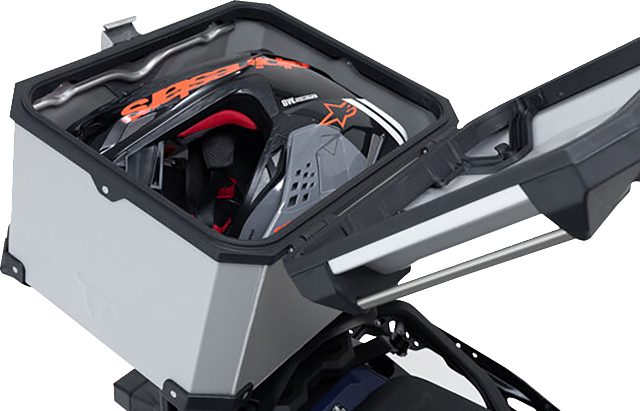 SW-MOTECH TRAX ADV Top Case System - Silver / BMW F750GS/F800GS/F850GS '18-'24 3580-0525
