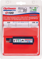 TECMATE OptiMate™ Single USB Charger - SAE to USB Charger / 2 Pin Connector / LED 3807-0539