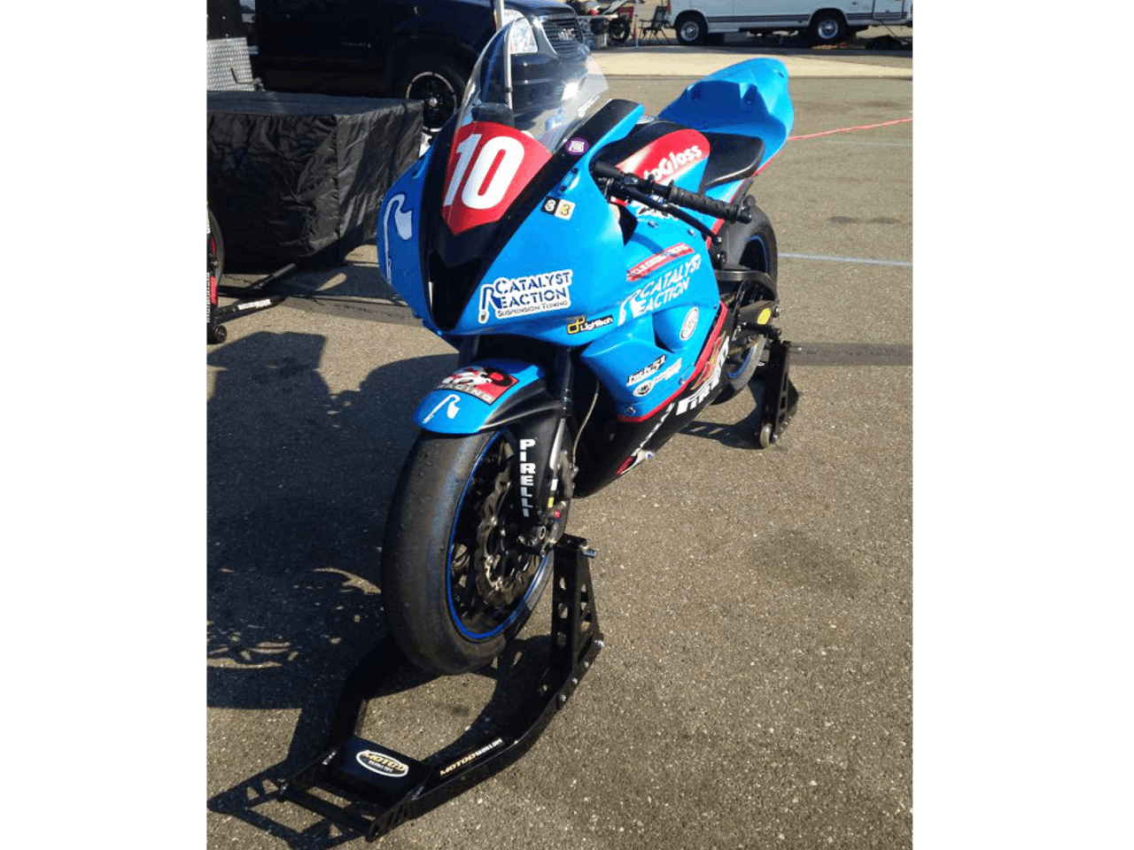 MOTO-D "Race" Front + Rear Motorcycle Stands (Aluminum) (Combo)