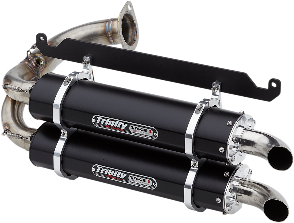 TRINITY RACING Stage 5 Slip-On Dual Muffler