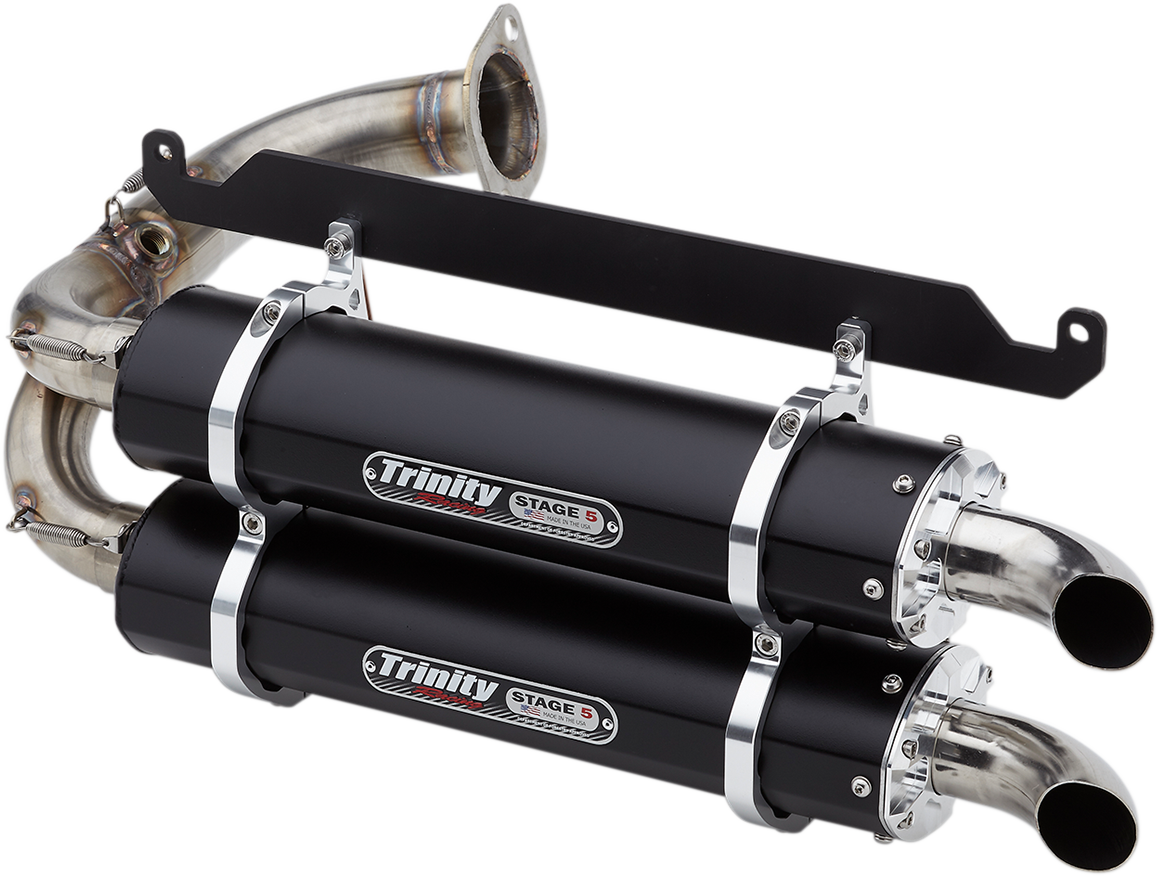 TRINITY RACING Stage 5 Slip-On Dual Muffler