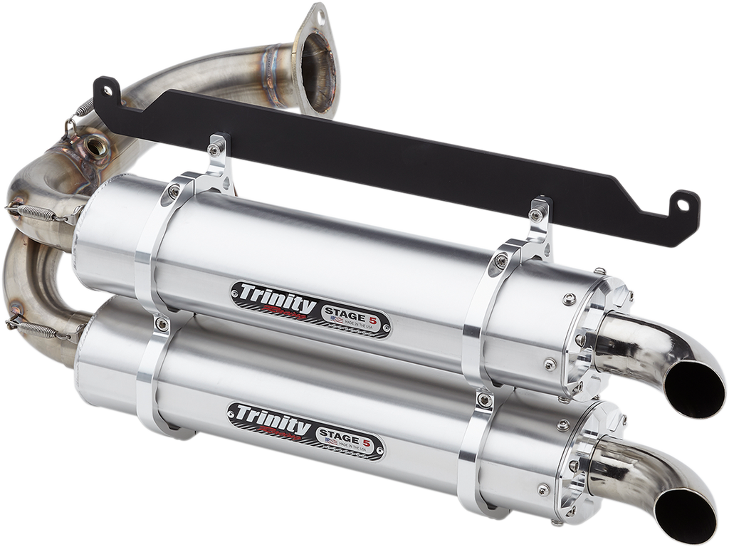 TRINITY RACING Stage 5 Slip-On Dual Muffler