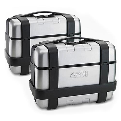 GIVI TRK33PACK2A Set of 2 TRK33NA Silver