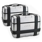 GIVI TRK33PACK2A Set of 2 TRK33NA Silver