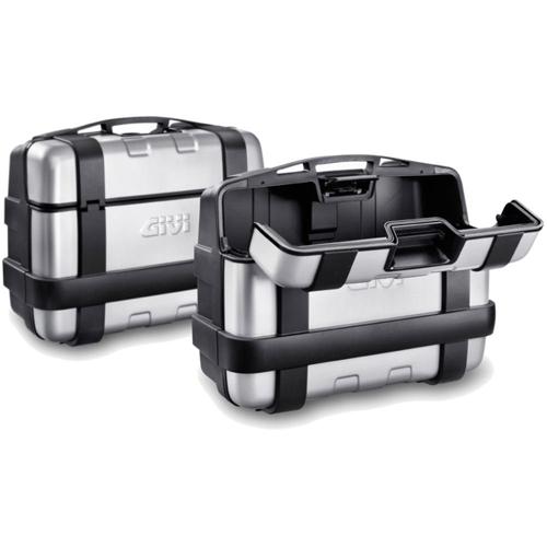 GIVI TRK33PACK2A Set of 2 TRK33NA Silver