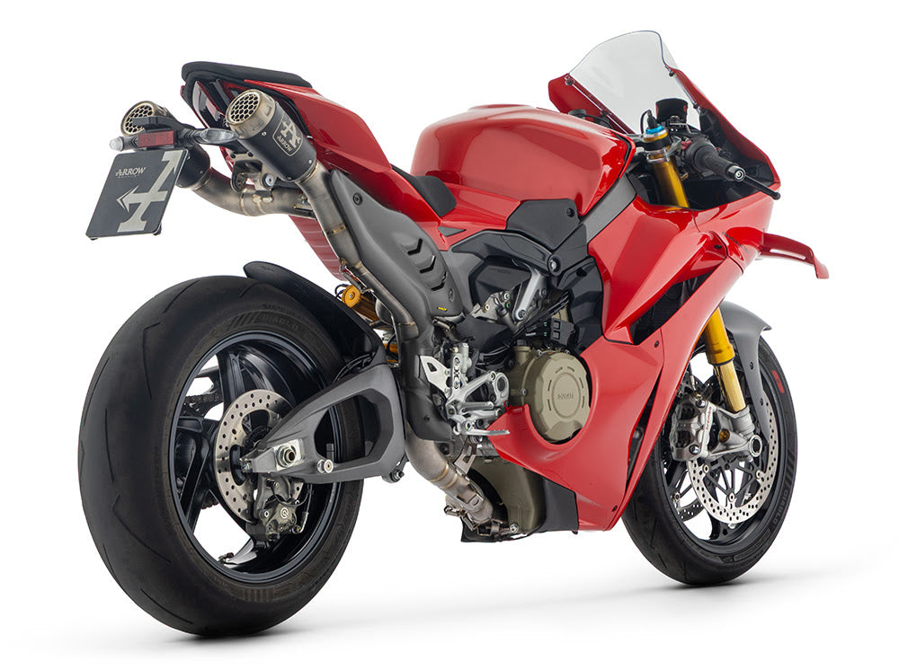 71253CP Arrow Exhaust full system Ducati Panigale V4 2025 2026 Full High Pro-Race Titanium Black Racing