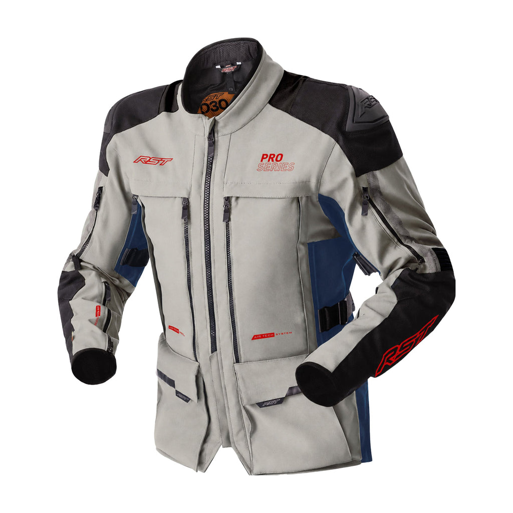 RST Pro Series Adventure-X CE Men's Textile Jacket - Silver / Blue - View 34