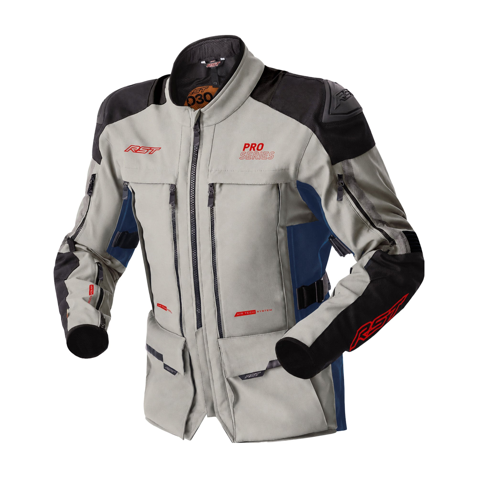 RST Pro Series Adventure-X CE Men's Textile Jacket - Silver / Blue - View 34