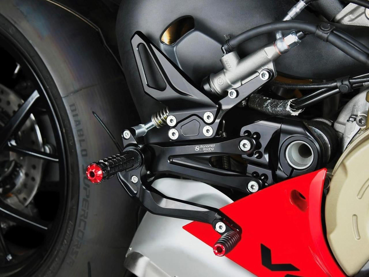 Bonamici Ducati Panigale V4 S/R Rearsets (SingleArm Rear)