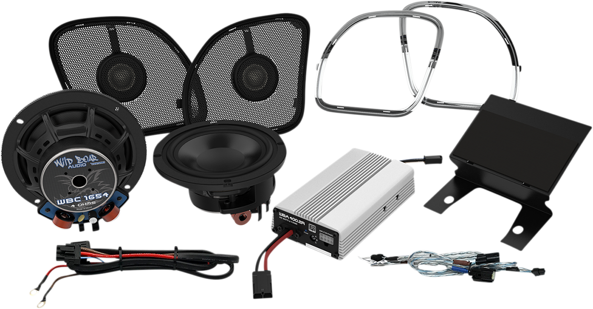 WILD BOAR AUDIO 400 Amp/Speaker Kit - Speaker/Amplifier Kit / 400 W / '15-'24 FLTR 4405-0718