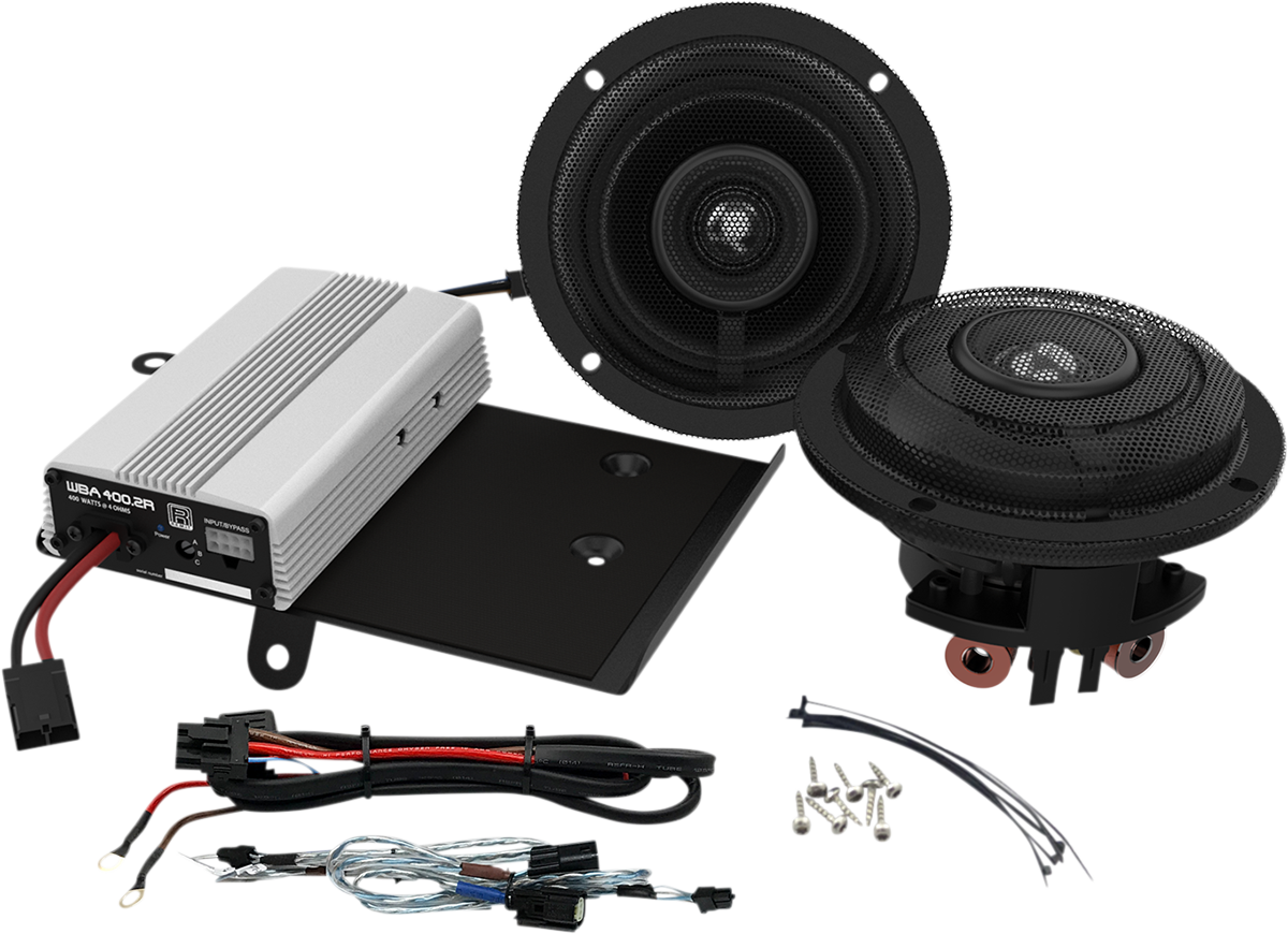 WILD BOAR AUDIO 400 W Amplifier/Speaker Kit - Speaker/Amplifier Kit / 400 W / '14-'24 FLHT/FLHX 4405-0717