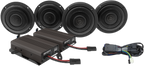 WILD BOAR AUDIO Front & Rear Speaker Kit with 600 W Amp — Complete Kit - Front/Rear Speaker Kit with Amp 4405-0499