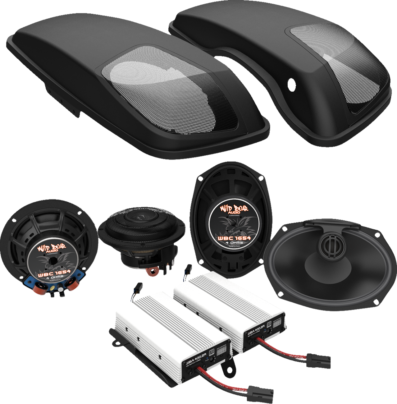 WILD BOAR AUDIO Speaker/Amplifier Lid Kit - '14-'24 FLHT/FLHX 4405-0896