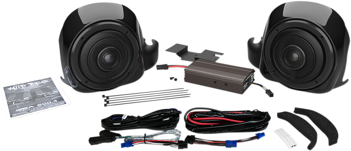WILD BOAR AUDIO Speaker and Amplifier Kit - Lower Speaker Kit / '17-'24 FLHT/FLTR 4405-0533