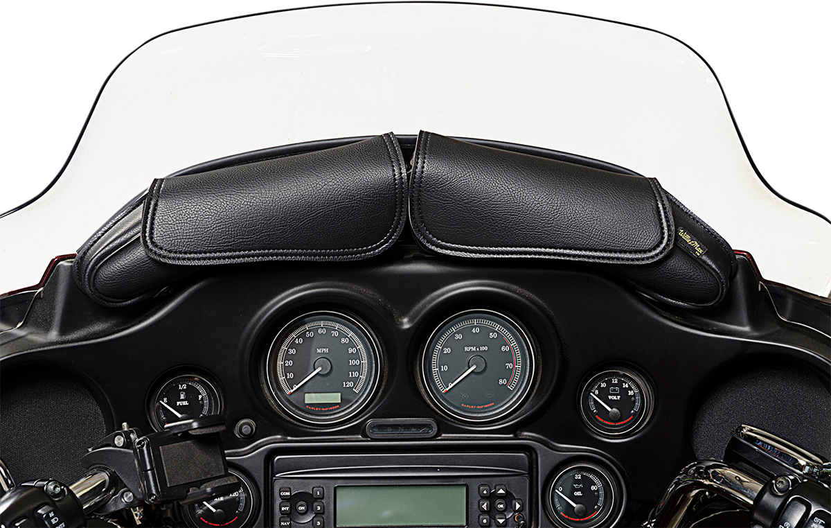 WILLIE & MAX LUGGAGE Dual Pouch Windshield Bag - Windshield Bag / Black / Universal 3508-0027