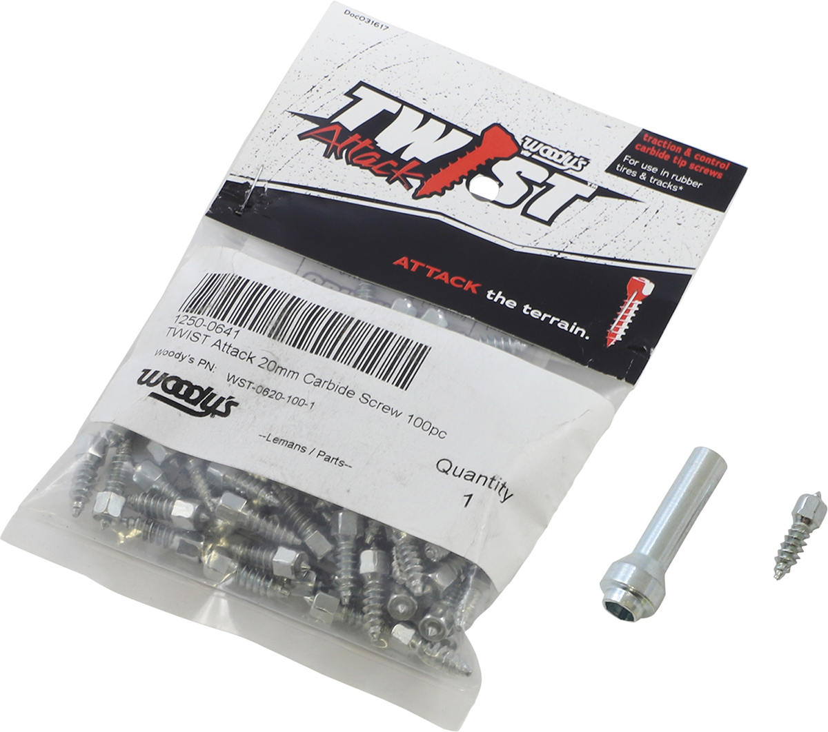 WOODY'S Twist Tire Screws