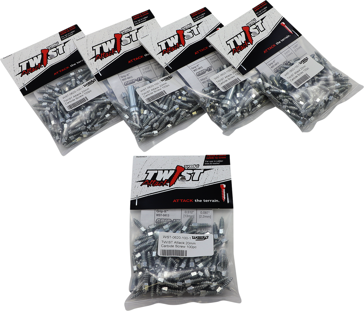 WOODY'S Twist Tire Screws