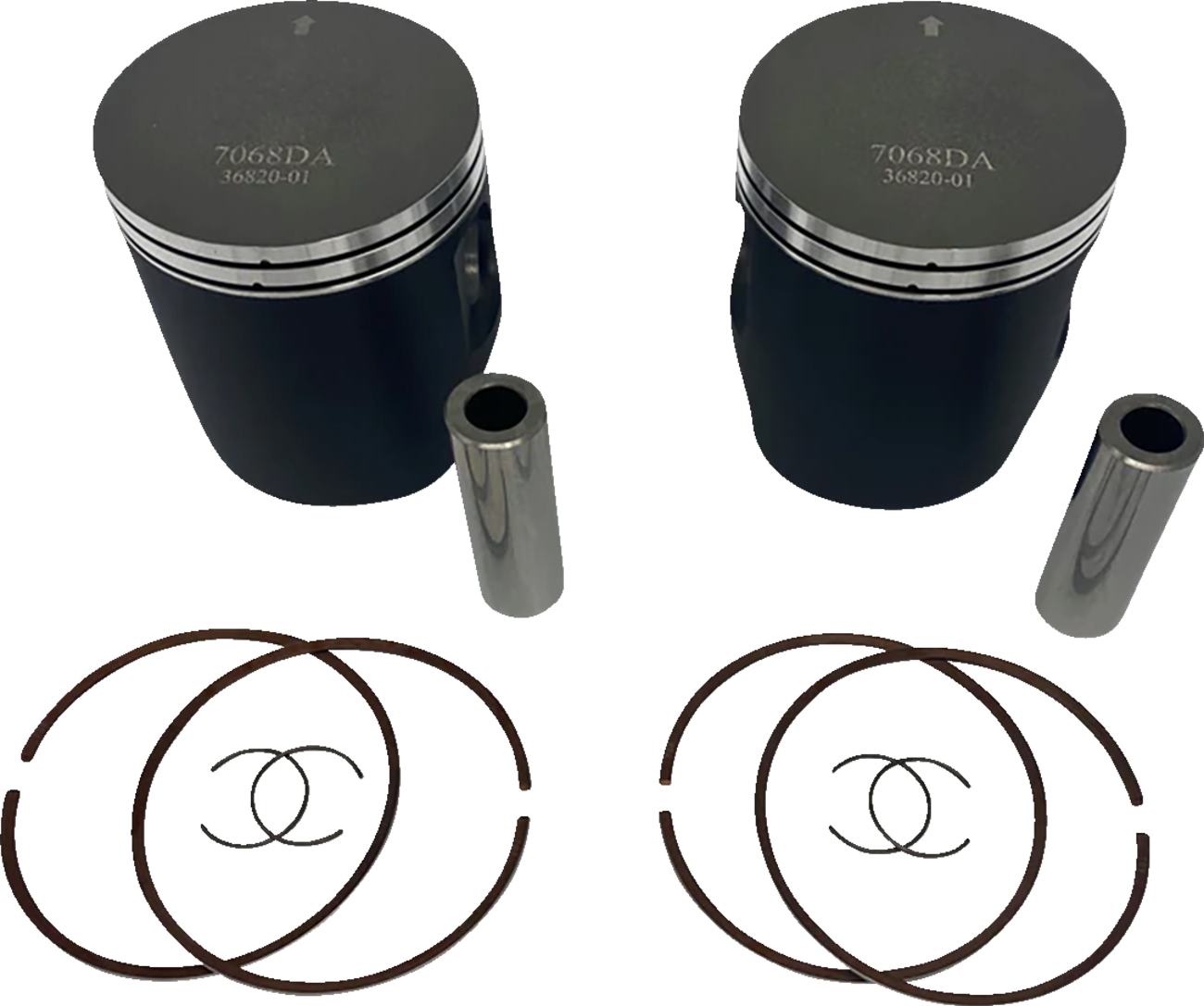 WOSSNER Piston Kit Anodized 2 Stroke