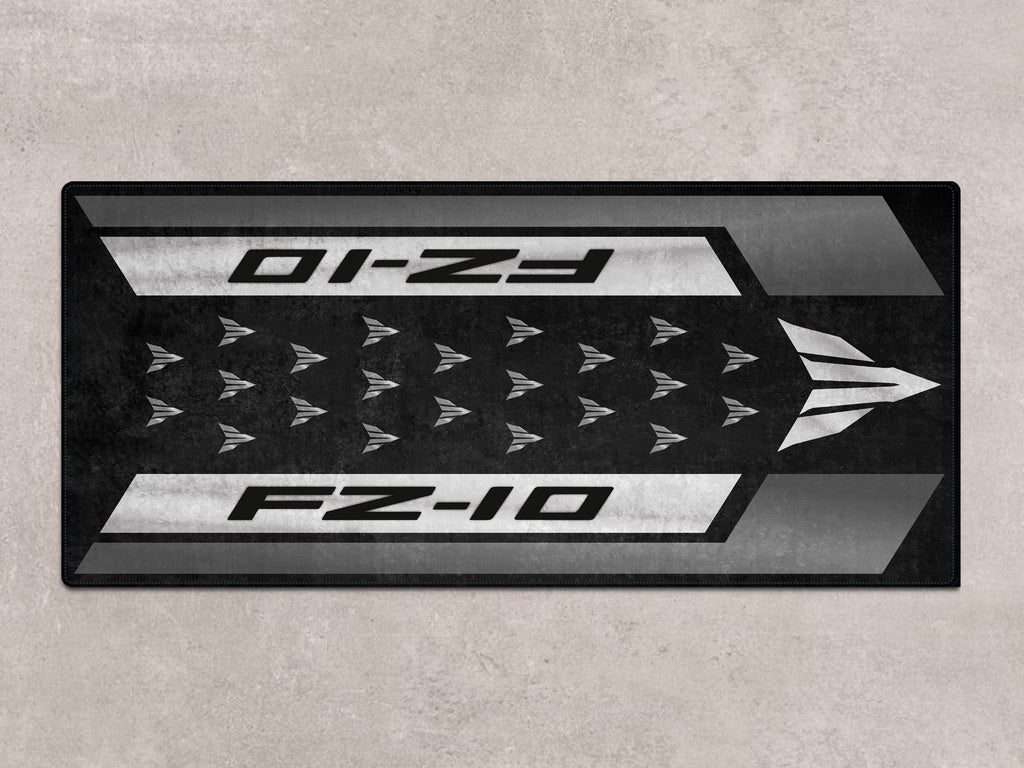 MPM Motorcycle Mat for Yamaha FZ-10 Yellow & Black - MM7256