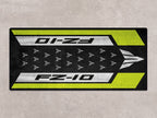 MPM Motorcycle Mat for Yamaha FZ-10 Yellow & Black - MM7256