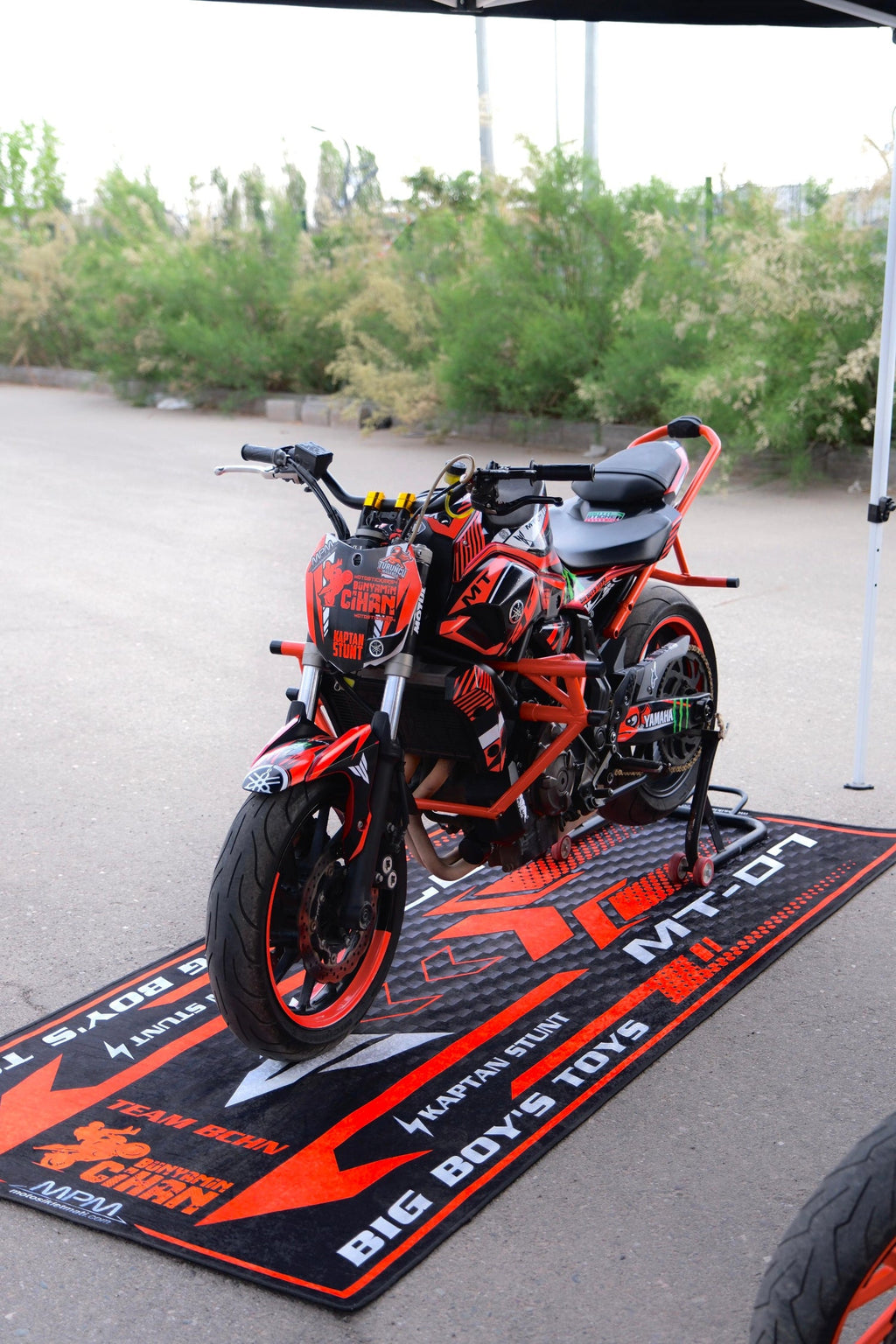 Custom Design MPM Motorcycle Mat – Special Design for You and Your Motorcycle!