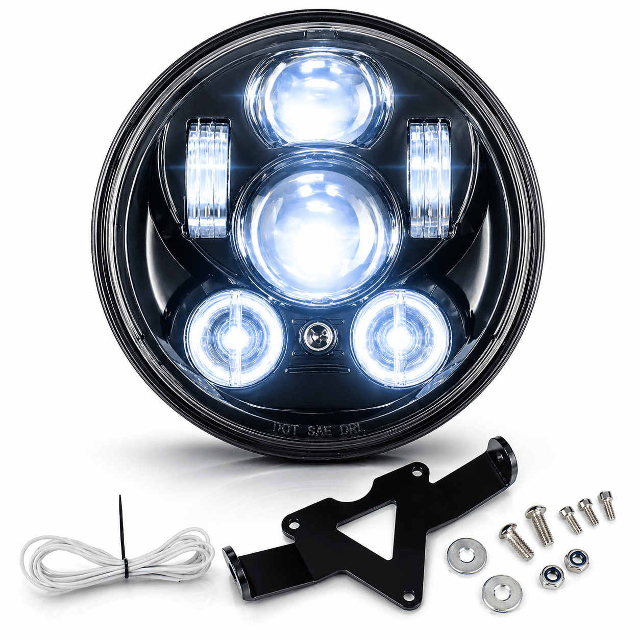 Eagle Lights 5 3/4" LED Headlight for Yamaha XVS650, Bolt, Raider, Road Star, Stryker Models